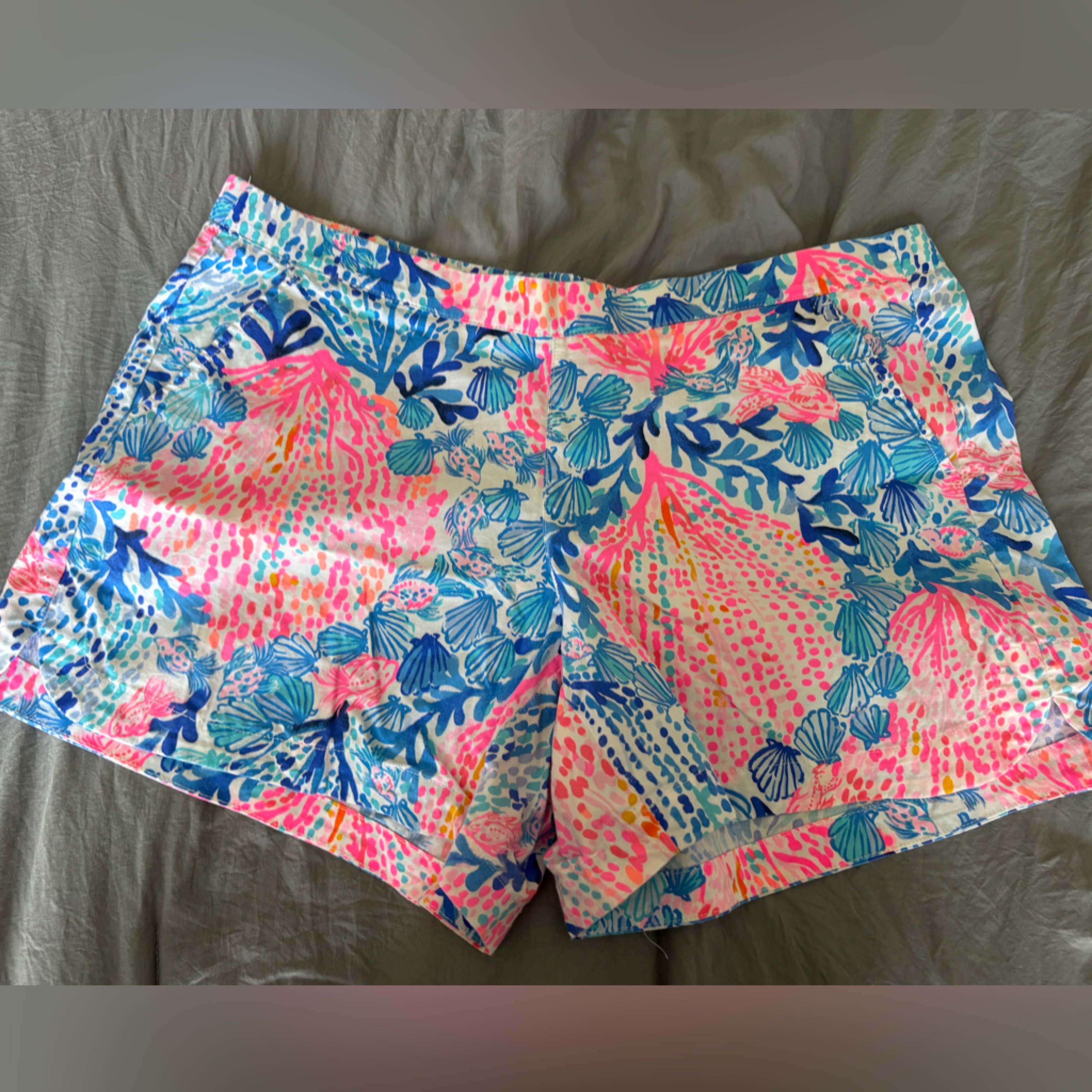 Lilly Pulitzer Blue And Pink Patterned Shorts